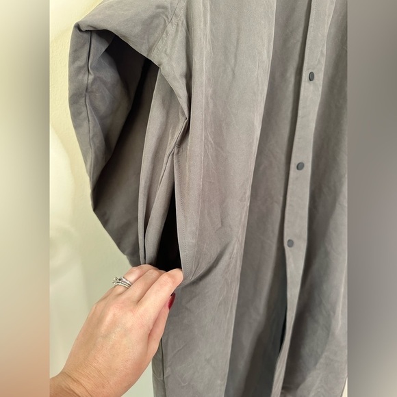 FEAR OF GOD ESSENTIALS Cotton Blend Shirt-Coat Trench XL NWOT - Picture 10 of 15